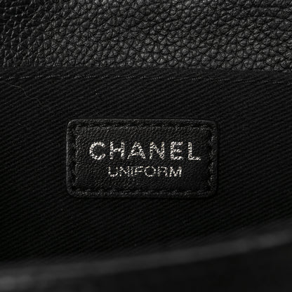 Chanel Grained Calfskin Quilted 2.55 Reissue Flap Belt Bag Clutch Black 6 of 10