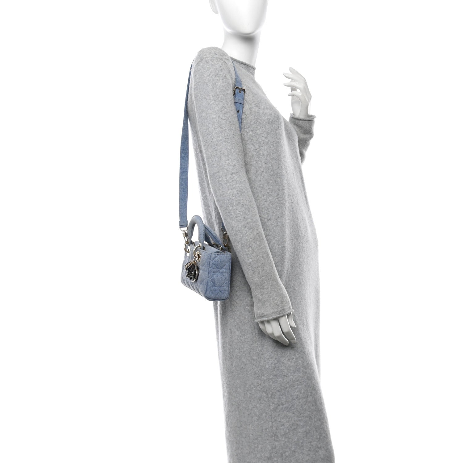 Christian Dior Denim Macrocannage Lady D-Joy Blue 2 of 10