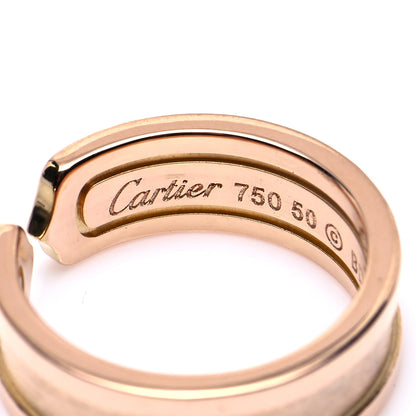 Cartier 18K Pink Gold 6.5mm C De Cartier Ring 50 5.25 5 of 6