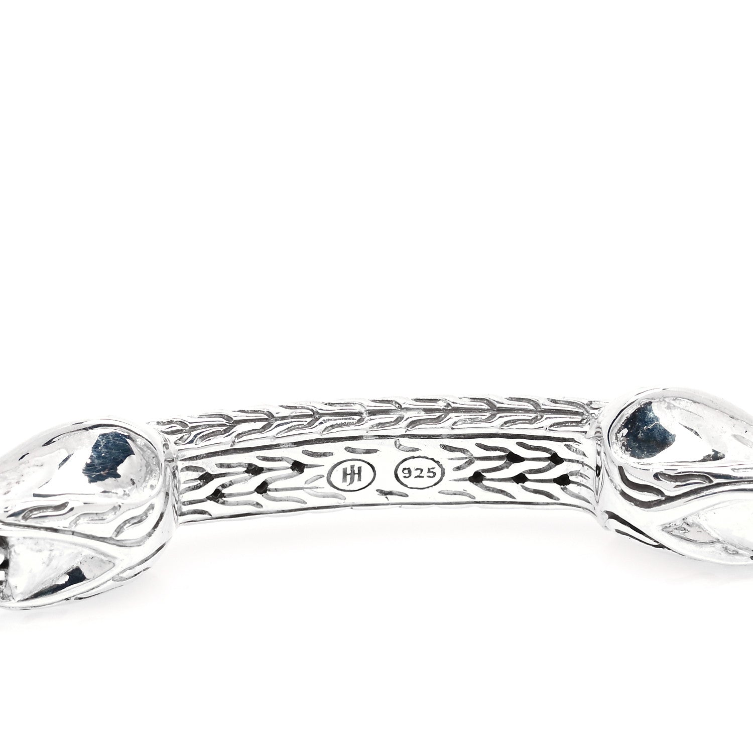 John Hardy Sterling Silver Diamond Asli Classic Chain Link ID Bracelet 4 of 5