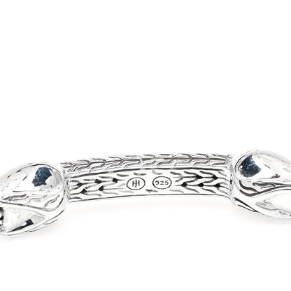 John Hardy Sterling Silver Diamond Asli Classic Chain Link ID Bracelet 4 of 5