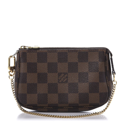 Louis Vuitton Damier Ebene Mini Pochette Accessories 1 of 9