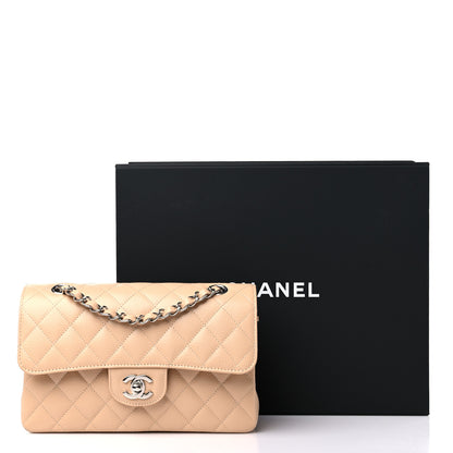 Chanel Caviar Quilted Small Double Flap Beige 9 of 9