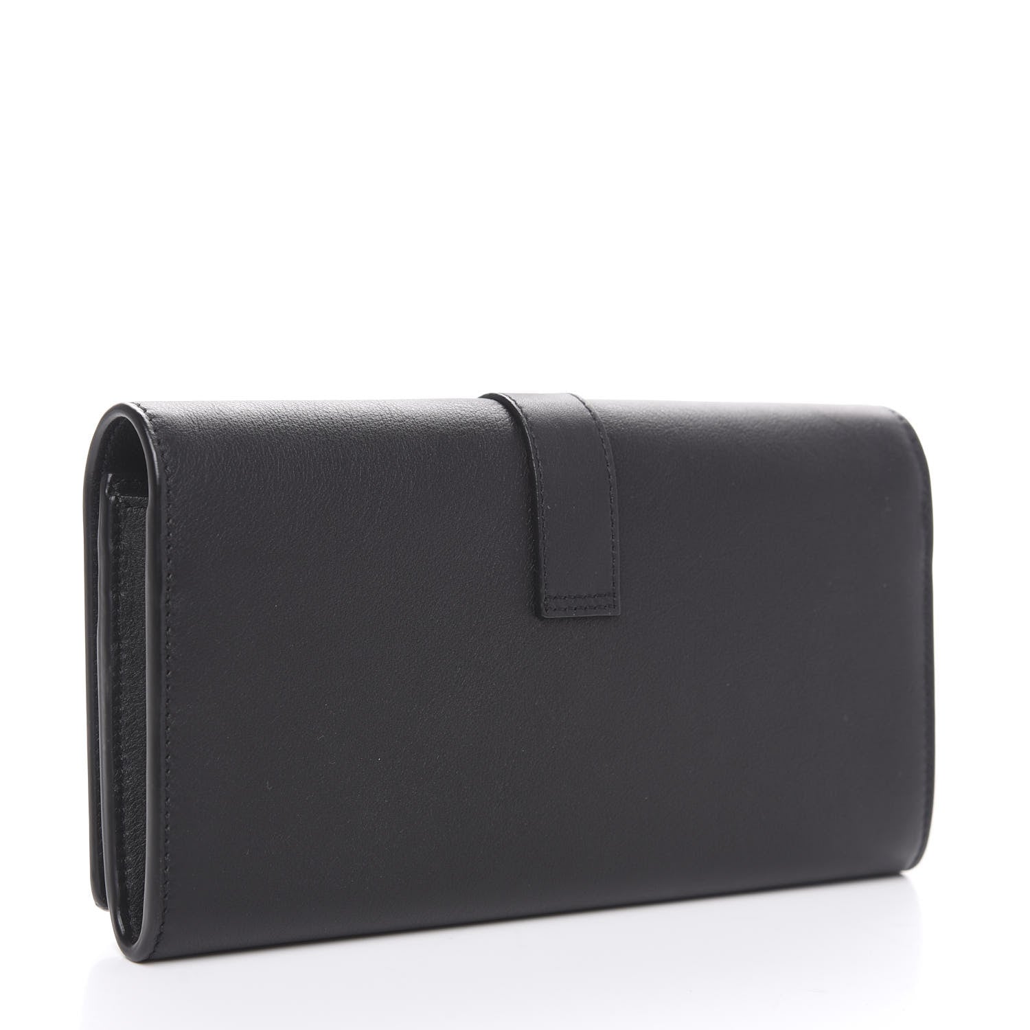 Saint Laurent Calfskin Monogram Large Flap Wallet Black 2 of 6