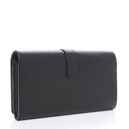 Saint Laurent Calfskin Monogram Large Flap Wallet Black 2 of 6
