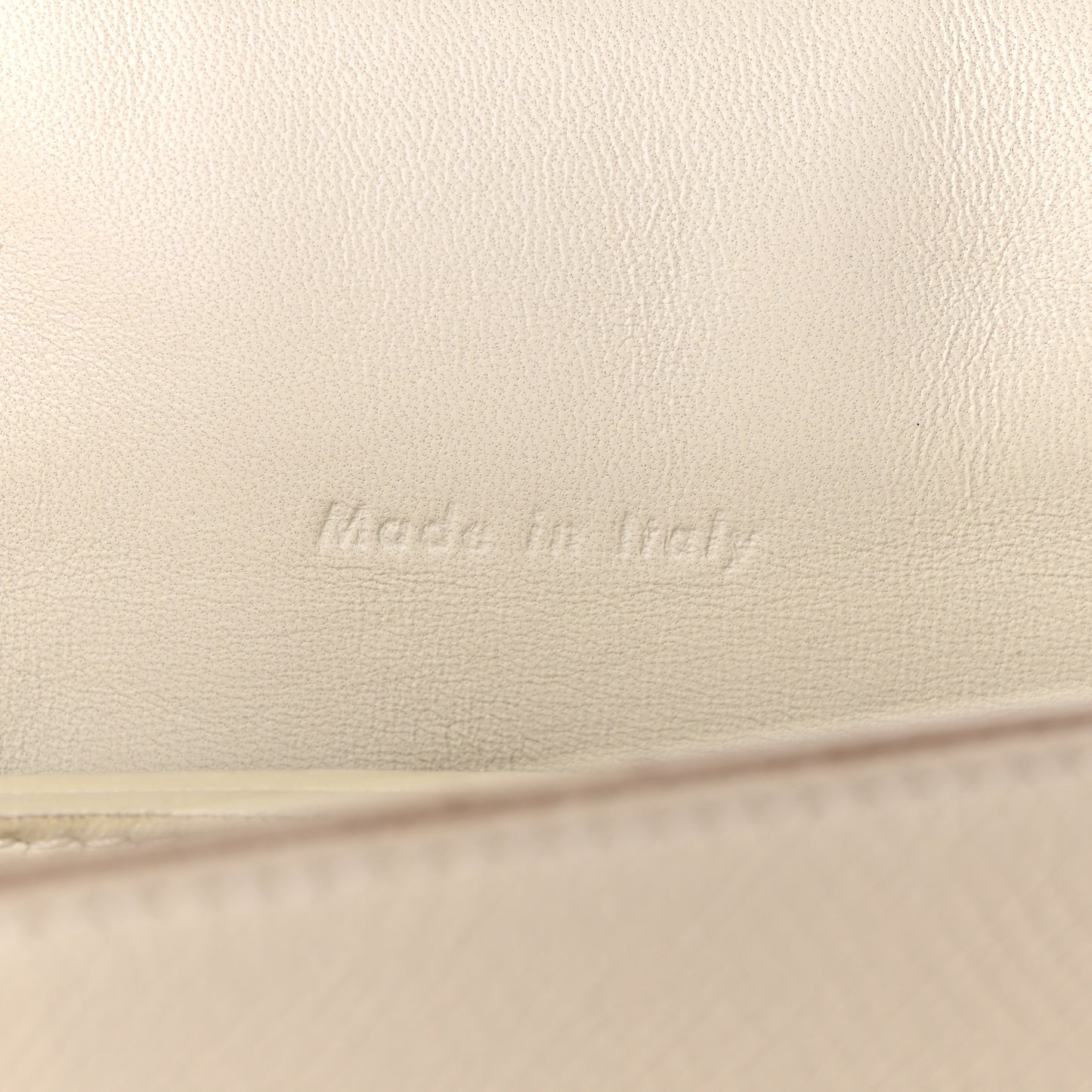 Grained Calfskin Small Trotteur White