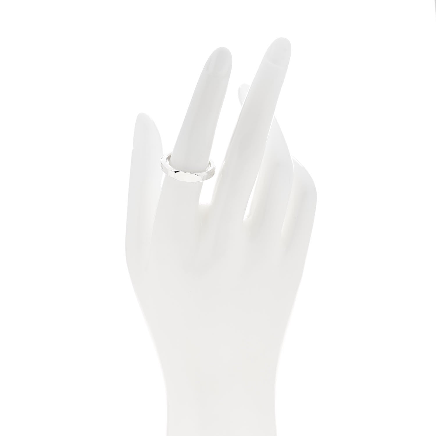 Tiffany Sterling Silver Makers Narrow Slice Ring 54 7 2 of 6