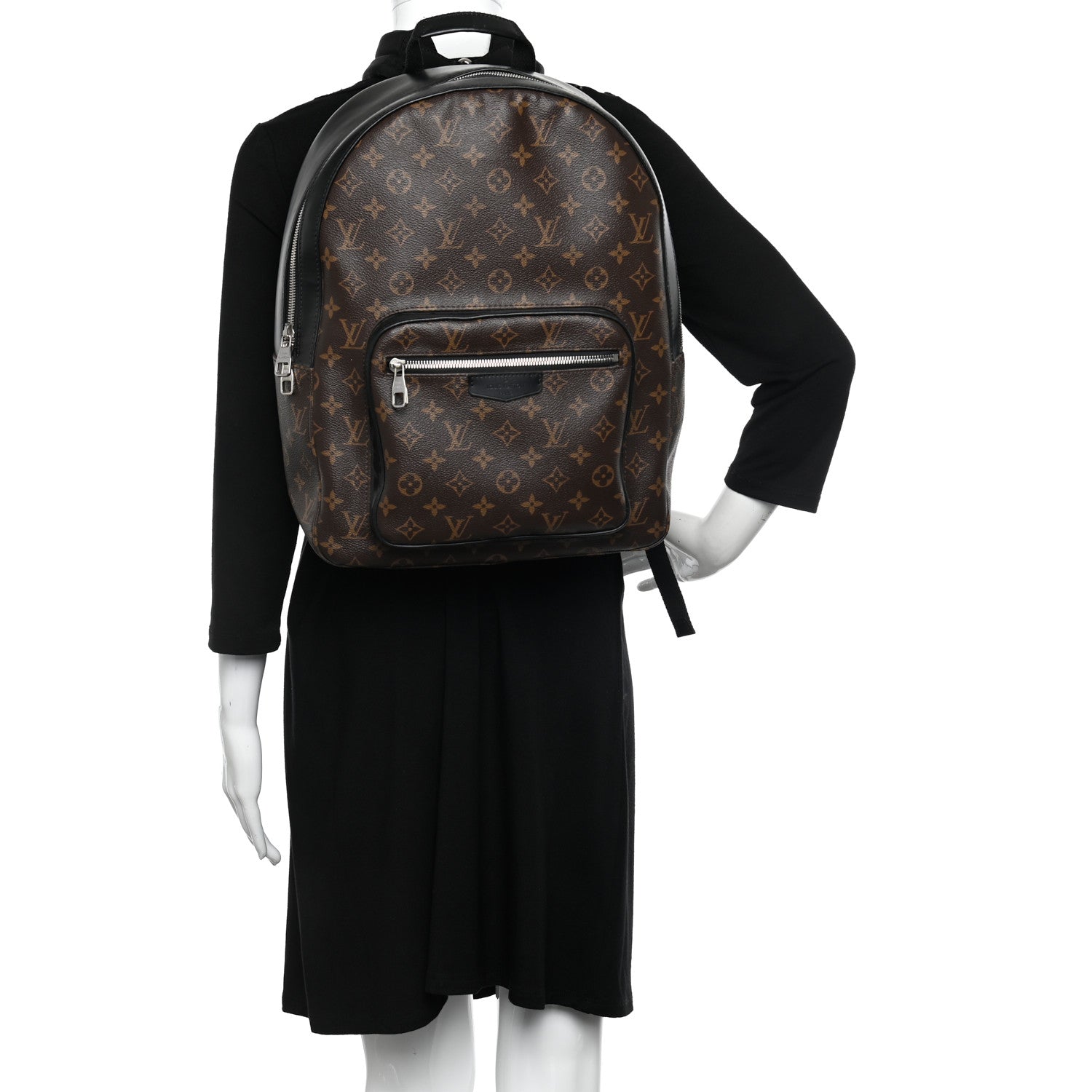 Louis Vuitton Monogram Macassar Josh Backpack 2 of 19