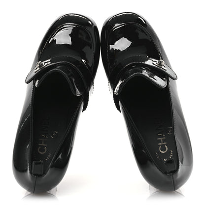 Chanel Patent CC Pumps 38.5 Black 2 of 11