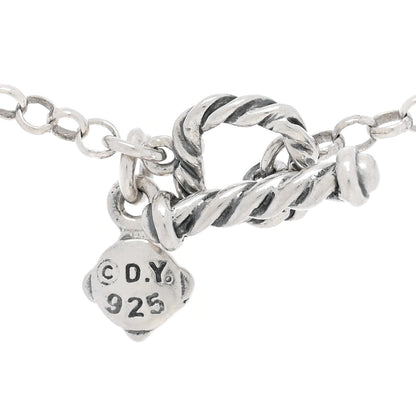 David Yurman Sterling Silver Freshwater Pearl Bead Chain Necklace 3 of 3