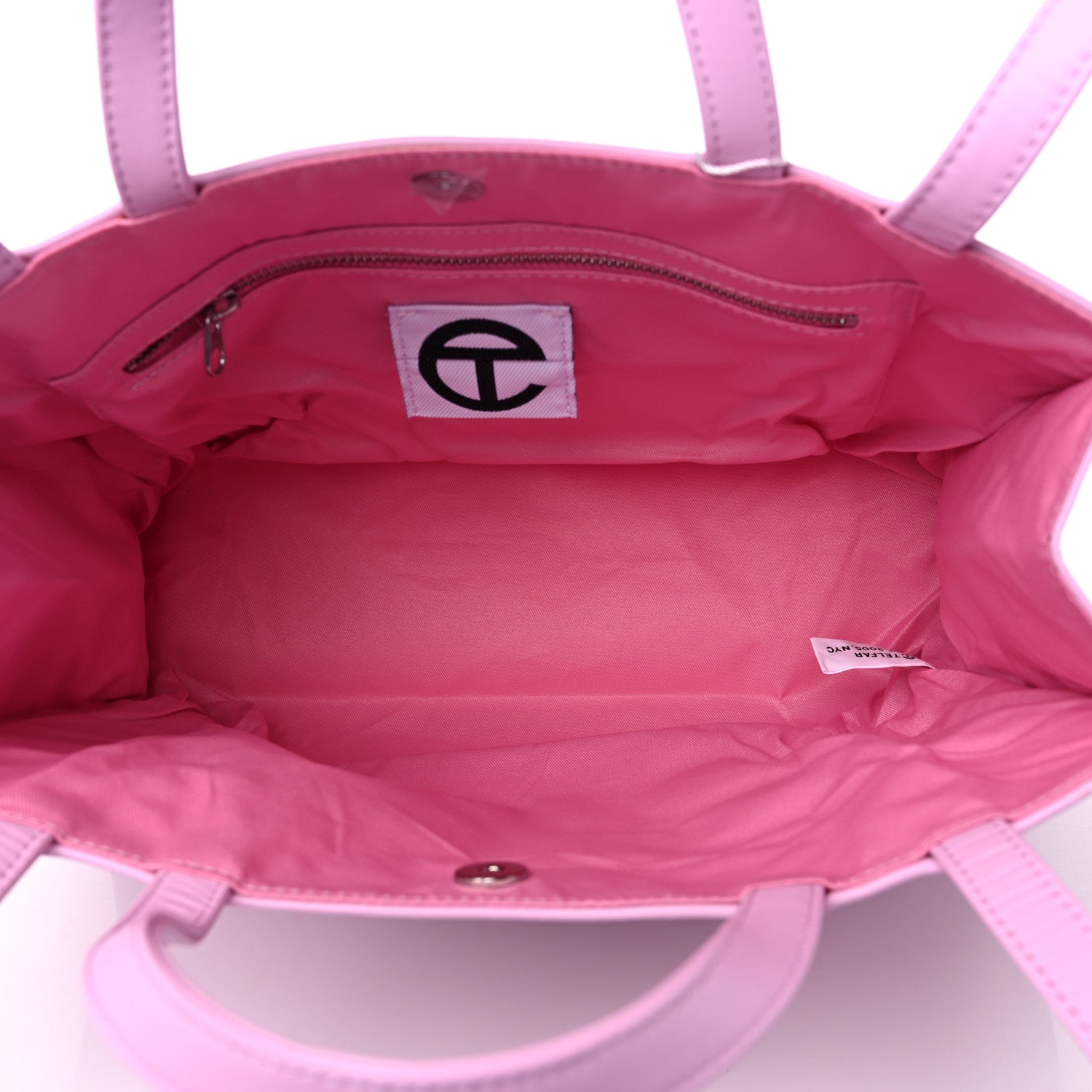 Telfar Vegan Leather Medium Shopping Bag Bubblegum 5 of 10