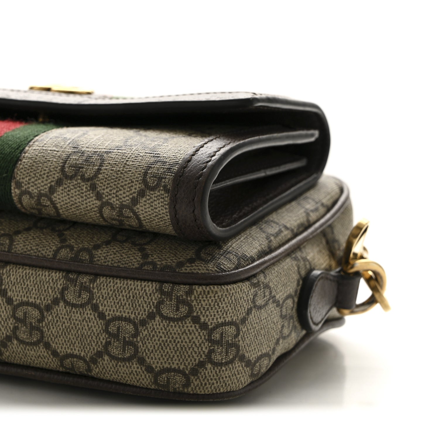 GG Supreme Monogram Web Mini Ophidia Bag Beige Ebony