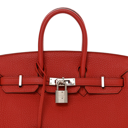 Hermes Togo Birkin 25 Vermillion 8 of 14