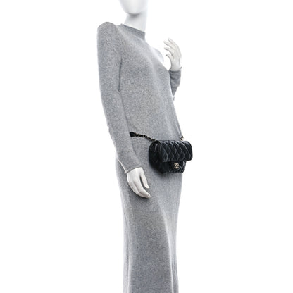 Chanel Calfskin Quilted CC Uniform Flap Belt Bag Black 2 of 10
