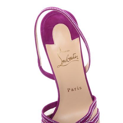 Christian Louboutin Rete Strass Araborda 100 Pumps 38.5 Richelieu 8 of 8
