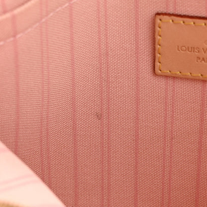 Louis Vuitton Damier Azur Neverfull MM GM Pochette Rose Ballerine 9 of 15