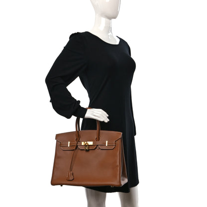 Hermes Courchevel Birkin 35 Gold 2 of 12