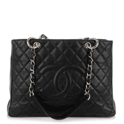 Chanel Caviar Quilted Grand Shopping Tote GST Black 1 of 7