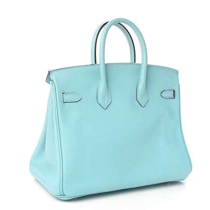 Hermes Swift Birkin 25 Bleu Atoll 2 of 6