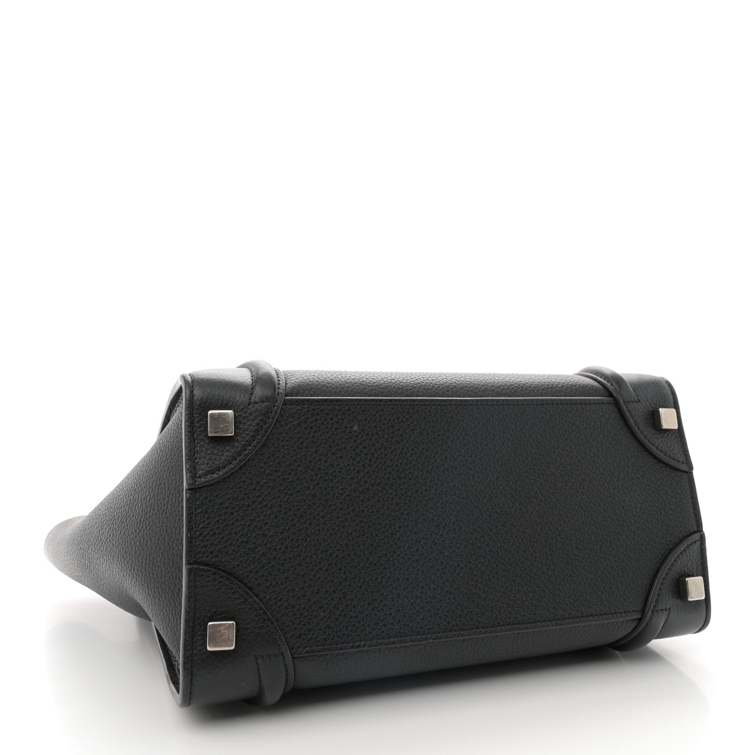 Celine Drummed Calfskin Micro Luggage Black 4 of 14