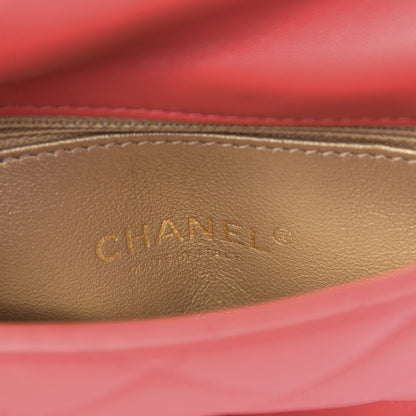 Chanel Lambskin Quilted Side-Packs Red 10 of 16