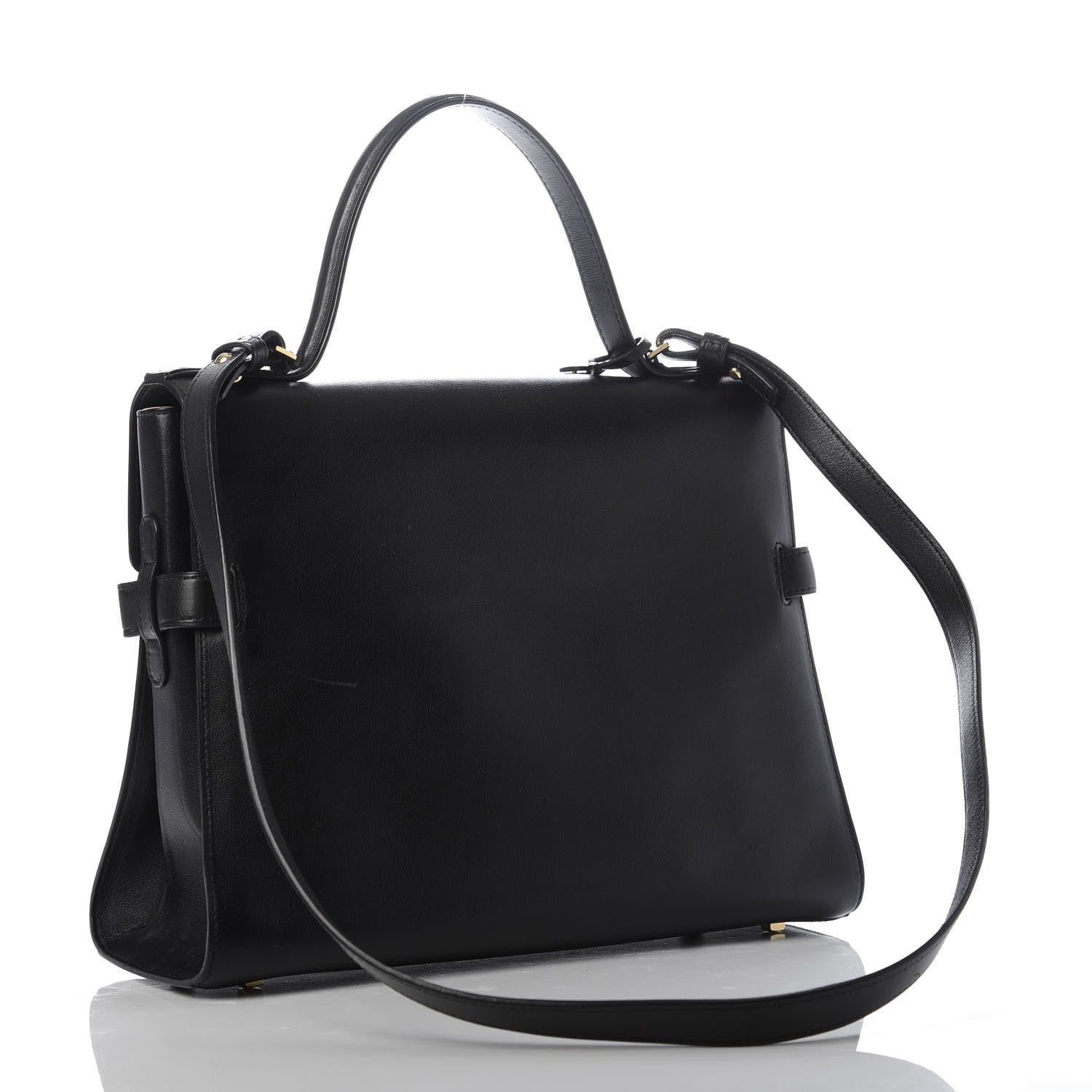Delvaux Smooth Calfskin GM Tempete Satchel Black 3 of 9