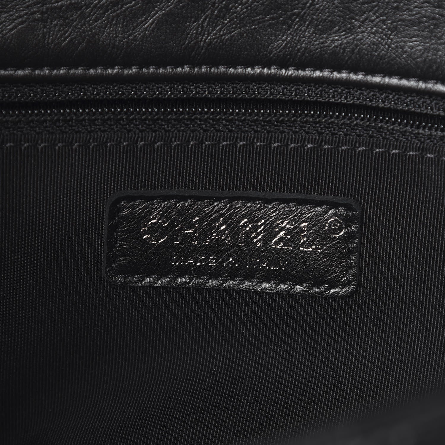 Chanel Crumpled Calfskin Medium Chain Flap Black 5 of 10