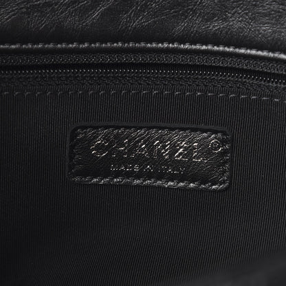 Chanel Crumpled Calfskin Medium Chain Flap Black 5 of 10