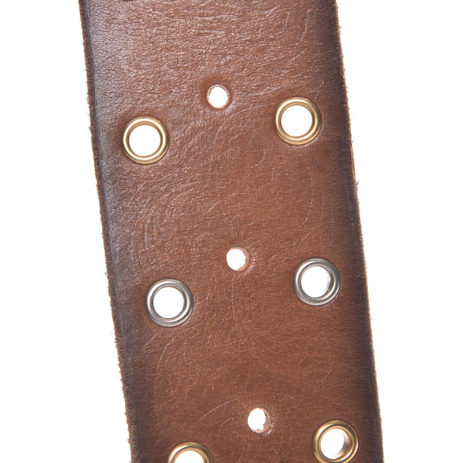 Gucci Faded Calfskin Grommet Double G 40mm Belt 65 26 Cuir 9 of 9