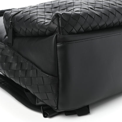 Bottega Veneta Smooth Calfskin Intrecciato Backpack Black 13 of 17