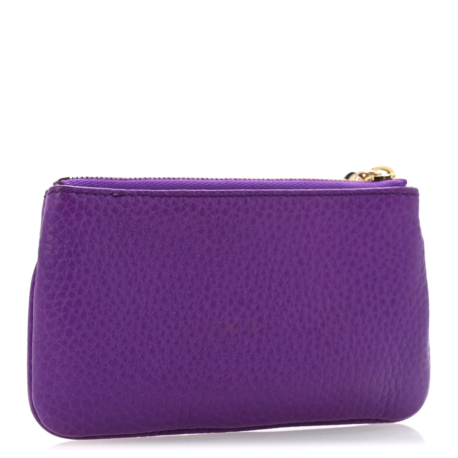 Gucci Pebbled Calfskin Soho Key Case Purple 3 of 9