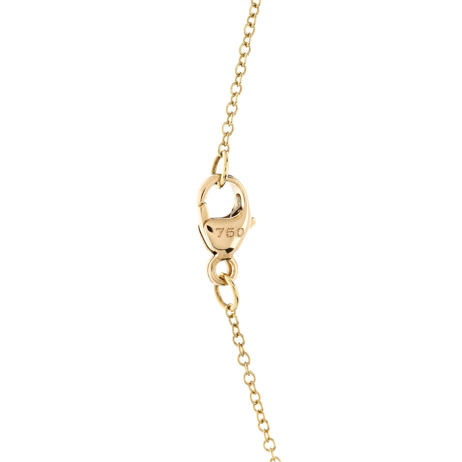 David Yurman 18K Yellow Gold Diamond Initial H Charm Necklace 6 of 6