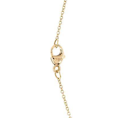 David Yurman 18K Yellow Gold Diamond Initial H Charm Necklace 6 of 6