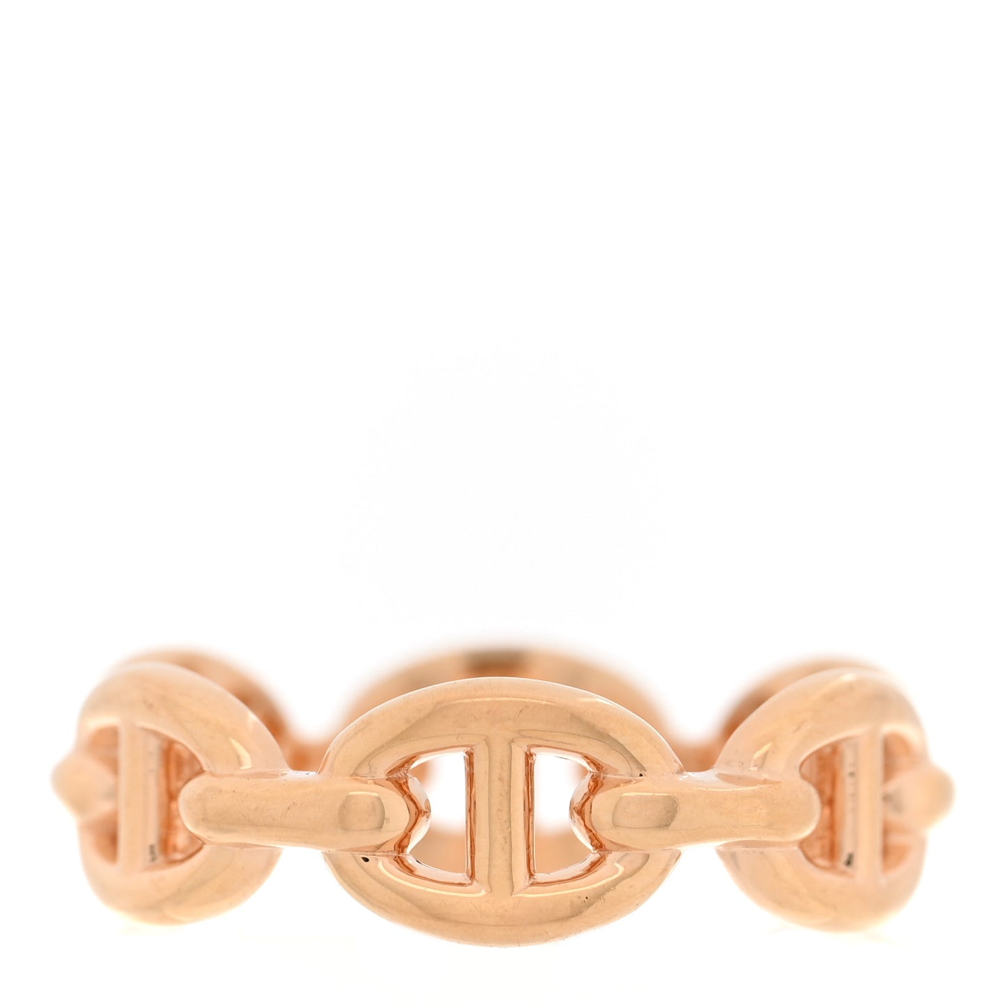 18K Rose Gold PM Chaine d'Ancre Enchainee Ring 50 5.25
