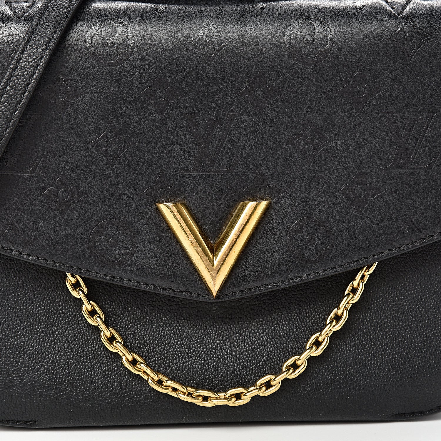 Louis Vuitton Calfskin Monogram Very Messenger Black 7 of 15