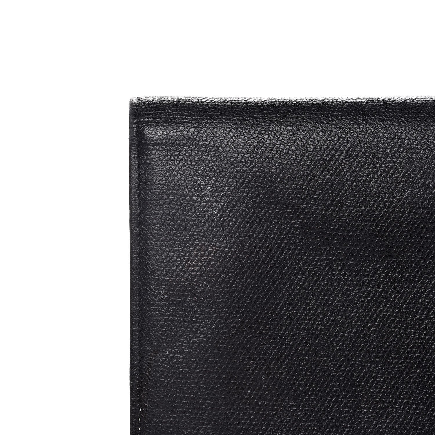Chanel Grained Calfskin CC Button Wallet Black 10 of 11