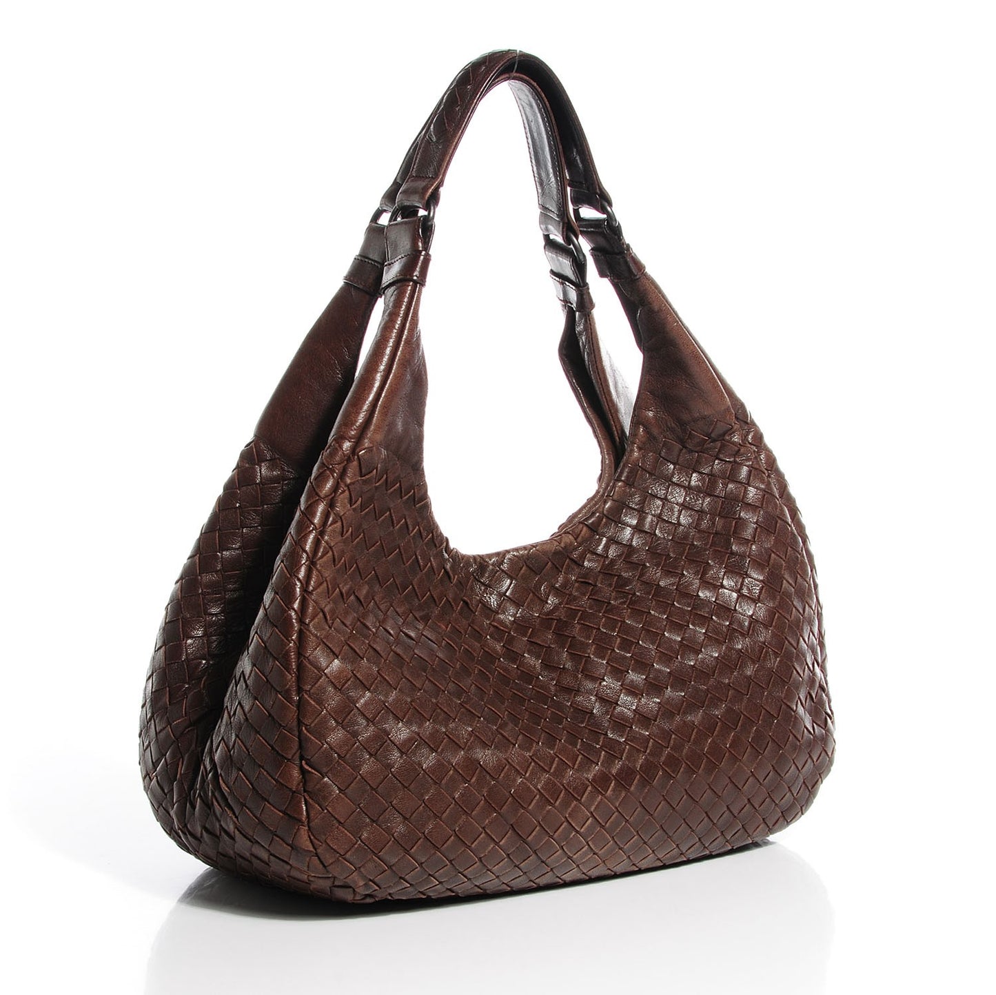 Nappa Intrecciato Medium Campana Ebano