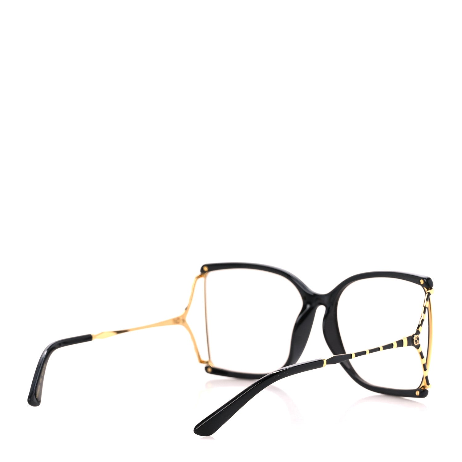 Gucci Acetate Metal Square Glasses GG0592SK Black 4 of 7