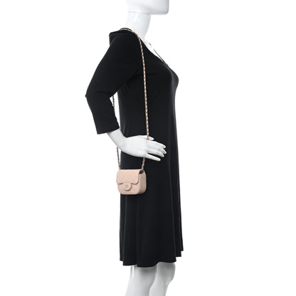 Chanel Caviar Quilted Mini Clutch With Chain Light Beige 2 of 12