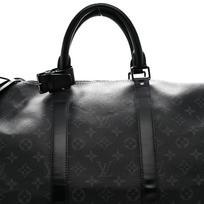 Louis Vuitton Monogram Eclipse Keepall Bandouliere 55 7 of 13