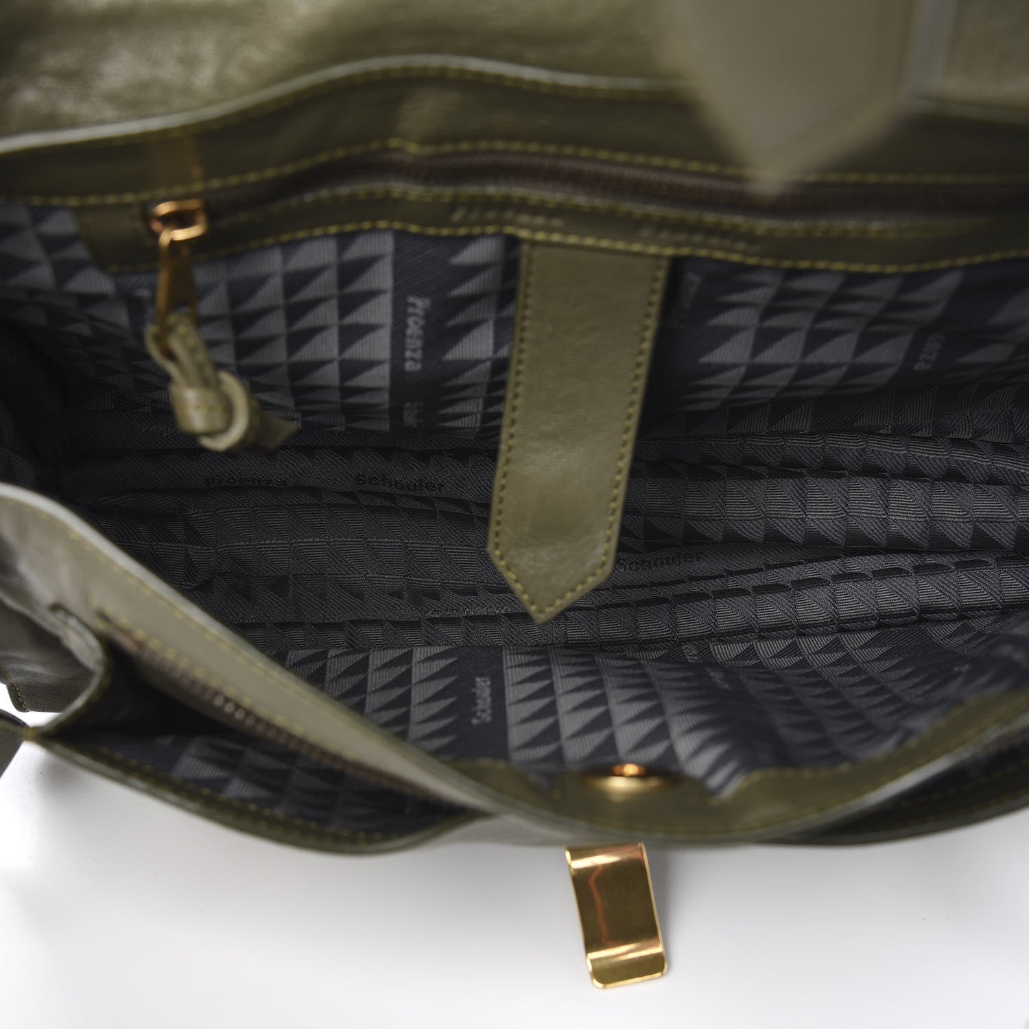 Proenza Schouler Lambskin Medium PS1 Satchel Dark Olive 4 of 9