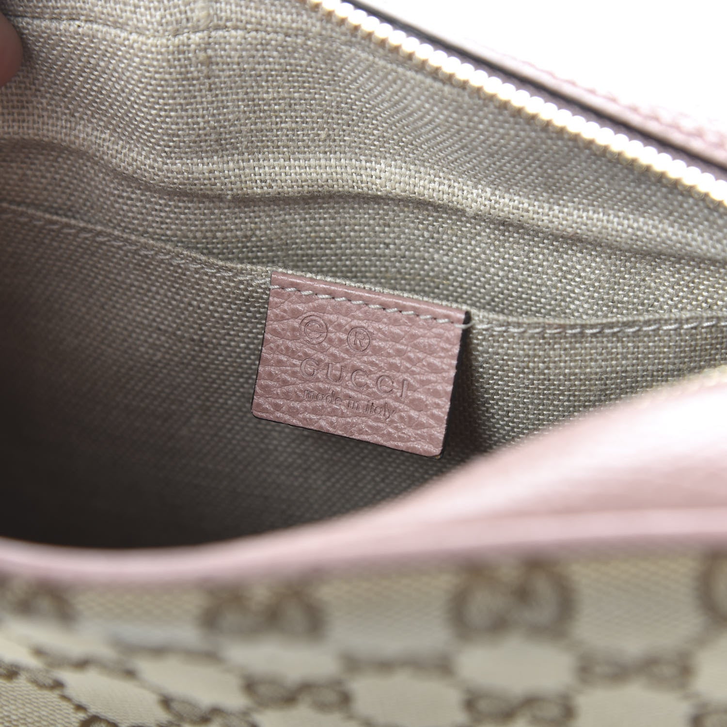 Gucci Monogram Mini Bree Messenger Bag Beige Soft Pink 8 of 10