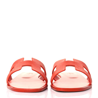 Hermes Epsom Oran Sandals 38 Orange Poppy 2 of 9