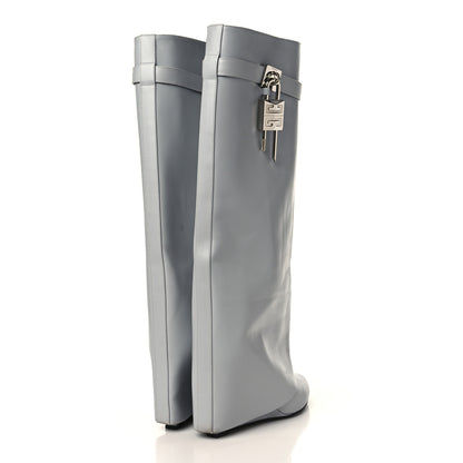 Givenchy Box Calfskin Shark Lock Pant Boots 38 Grey 4 of 7