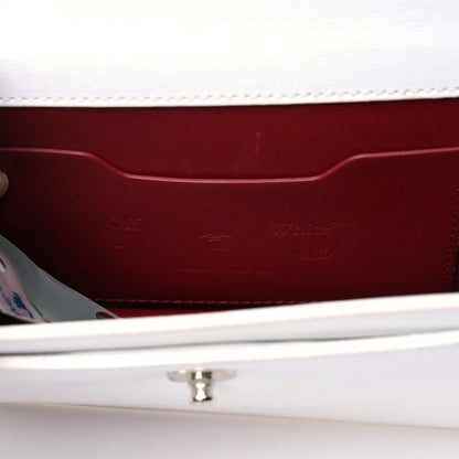 Off-White Saffiano Jitney 1.4 Top Handle Bag White 10 of 21