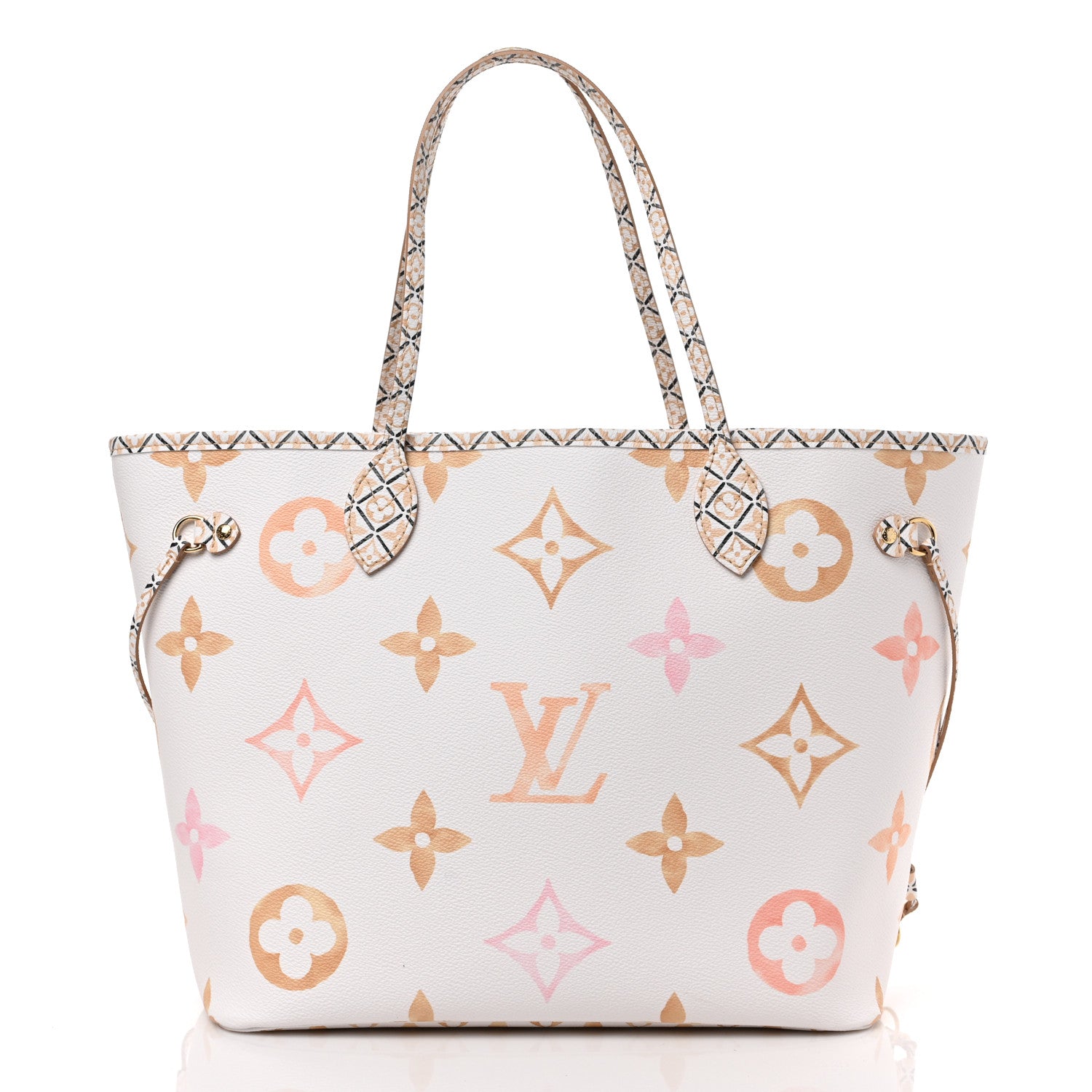 Louis Vuitton Monogram Giant By The Pool 2.0 Neverfull MM Beige 3 of 9