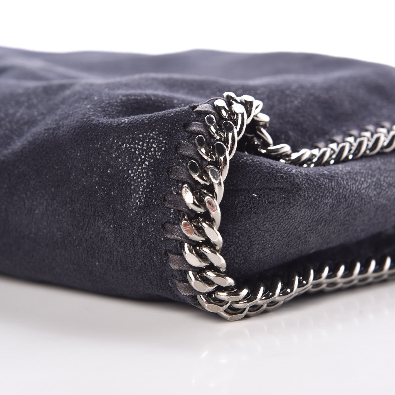 Stella McCartney Shaggy Deer Falabella Fold Over Tote Navy 6 of 11