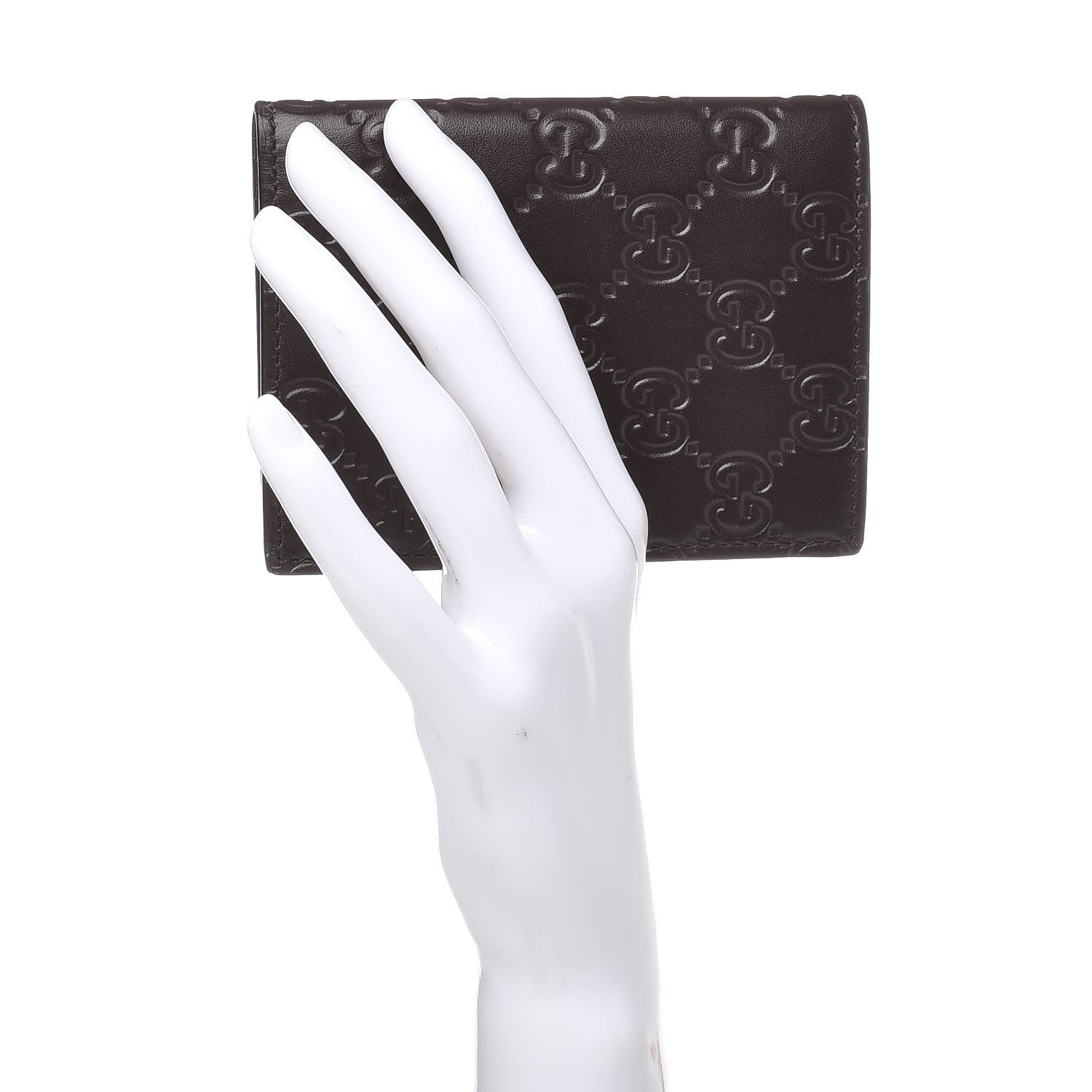 Gucci Guccissima Wallet Dark Brown 2 of 7