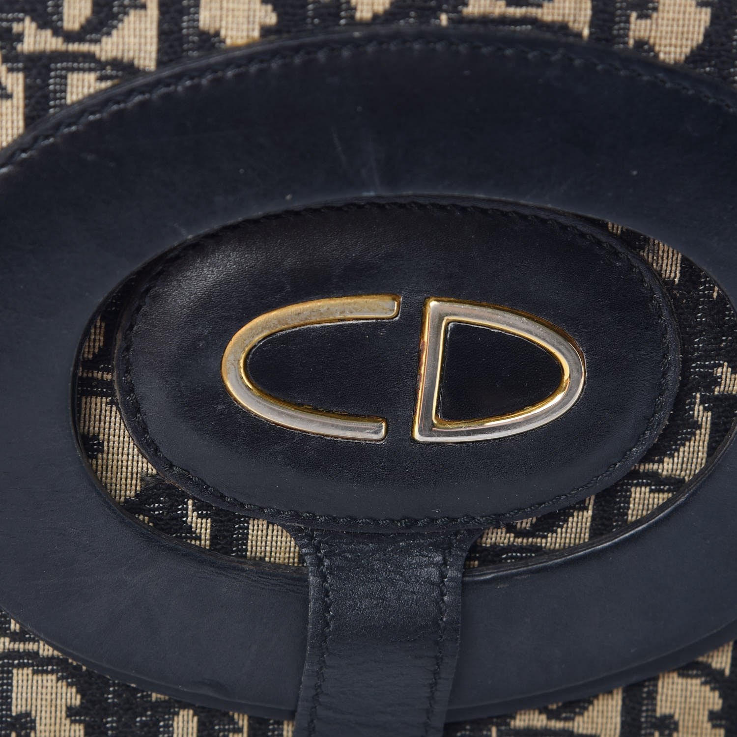 Christian Dior Monogram Fold Over Clutch Black 13 of 17