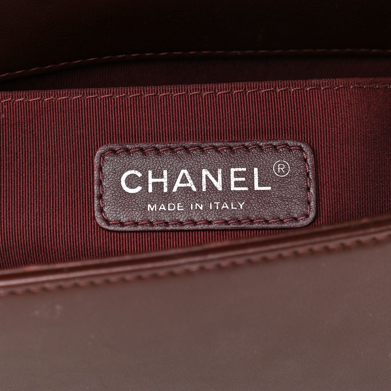 Chanel Calfskin Chevron Quilted Medium Boy Flap Burgundy 5 of 17